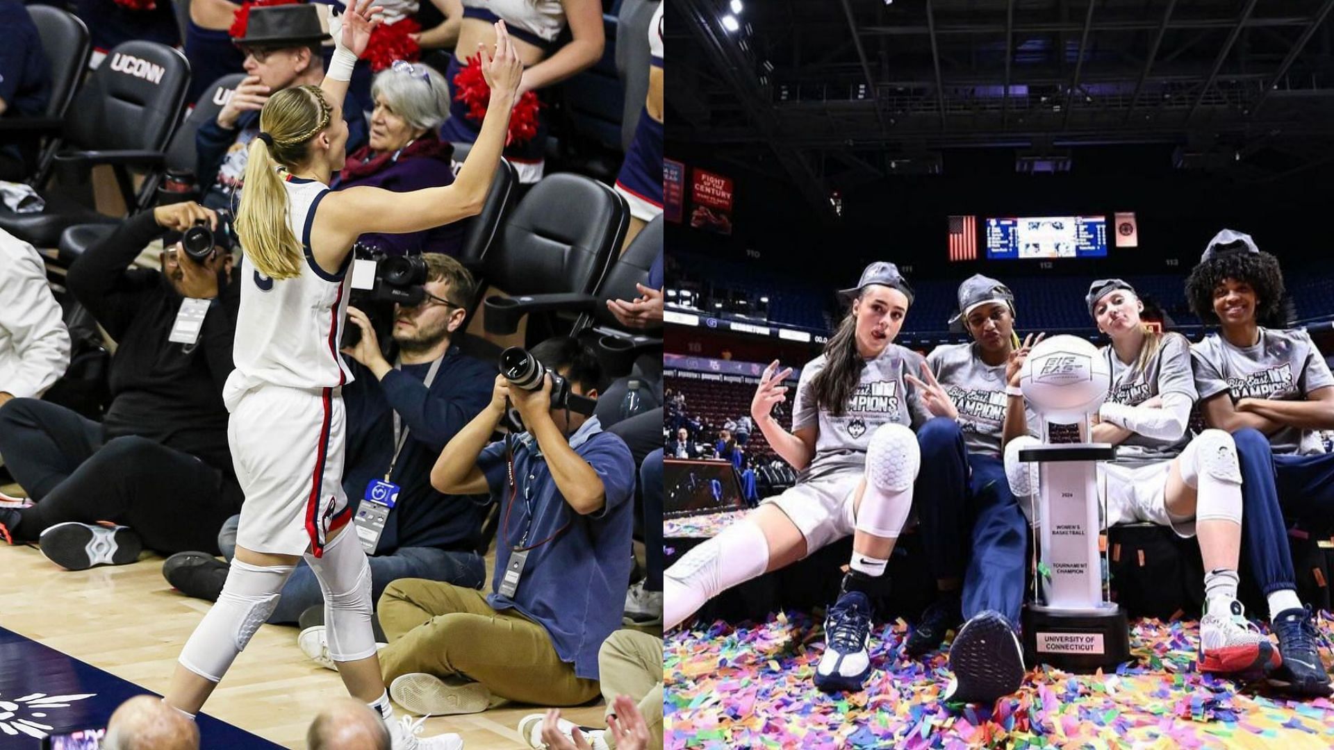 UConn stars Paige Bueckers and Nika Muhl