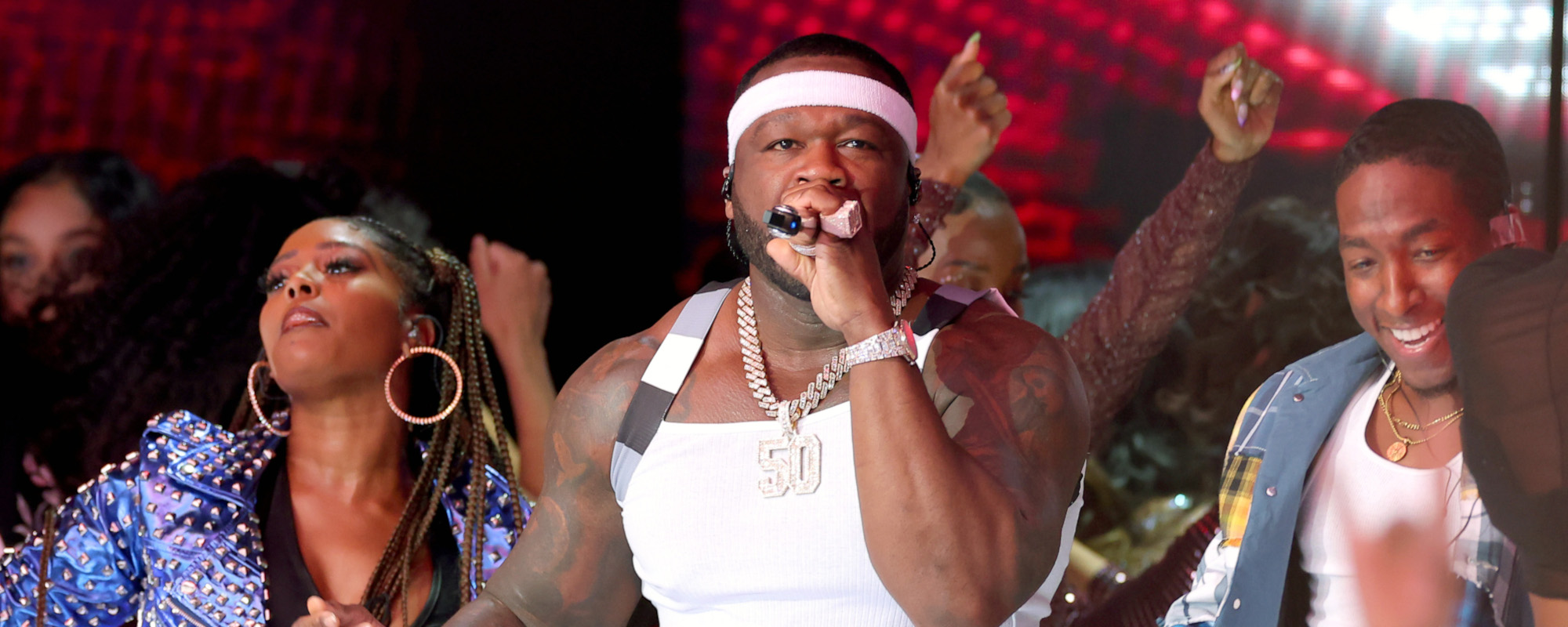 50 Cent Pokes Fun at Busta Rhymes for Enormous Gold Chain