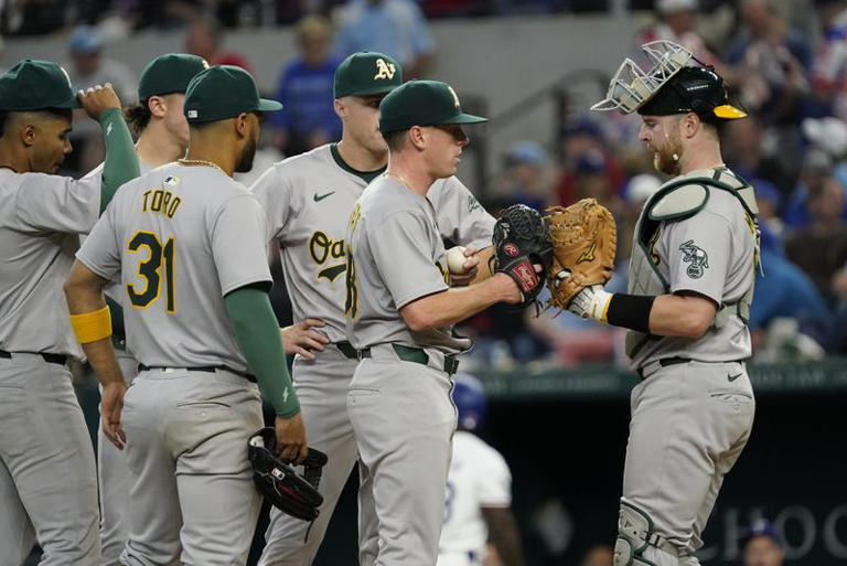 MLB roundup: A's stifle Rangers 1-0, take series