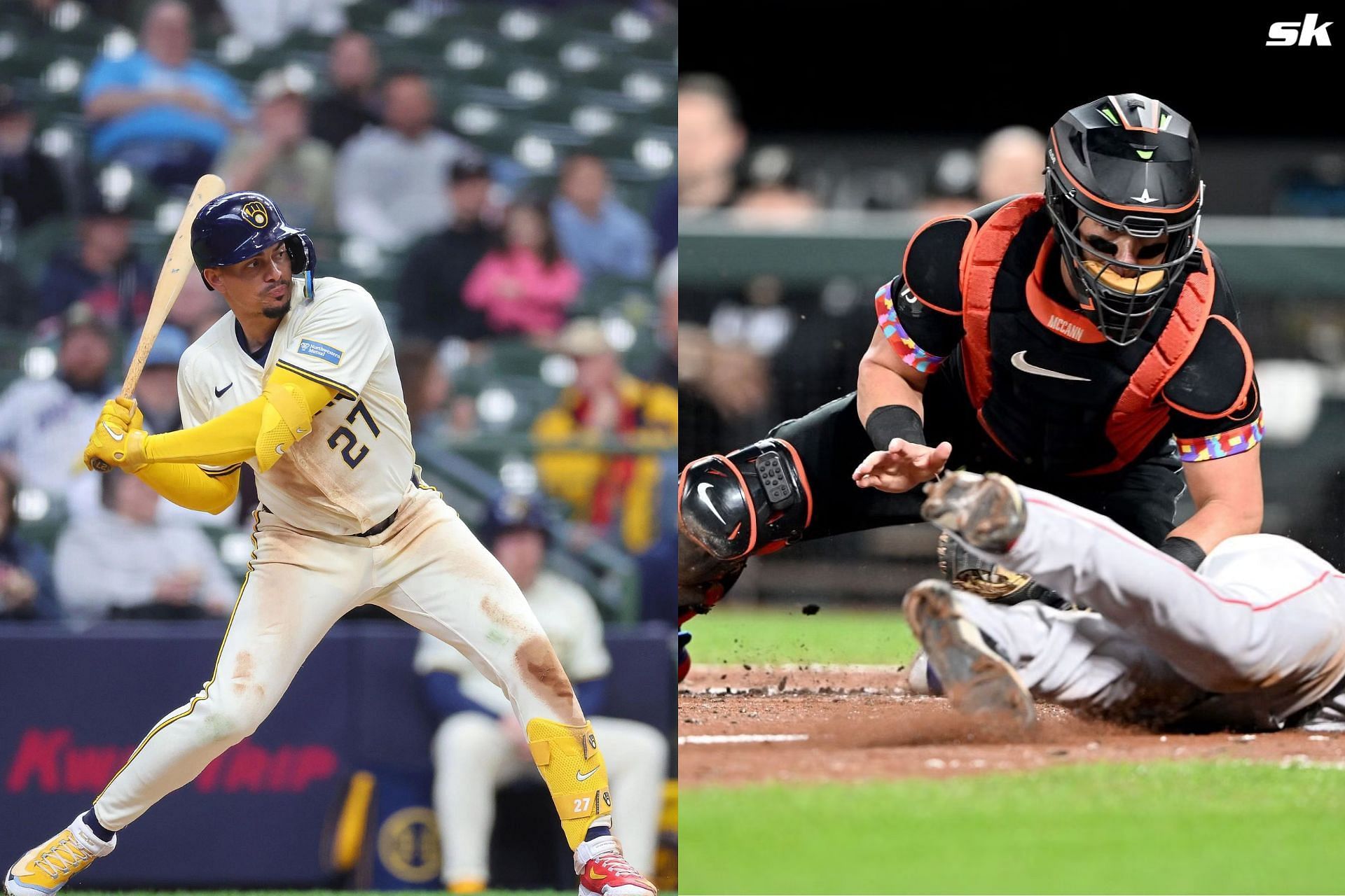 WATCH: Benches clear as tempers flare between Willy Adames and James McCann